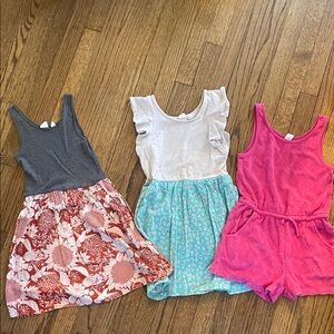Gap/Old Navy  Dresses and Romper Set. Lot of 3. Size 8